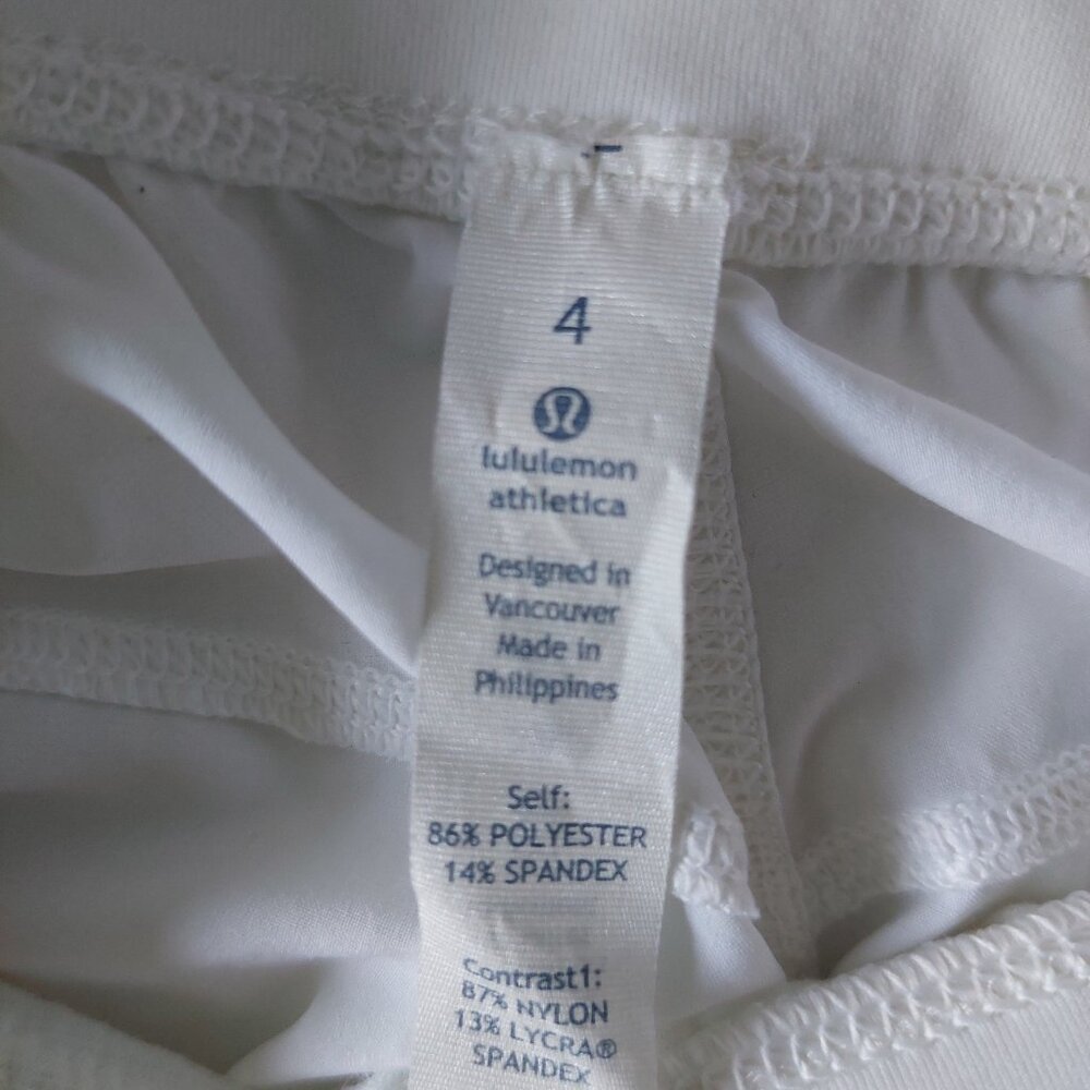 Lululemon Women's Size 4 Tear-Away Mid-Rise Track Pant White - Picture 7 of 10